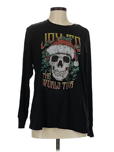 Pre-owned Torrid Long Sleeve T-shirt In Black