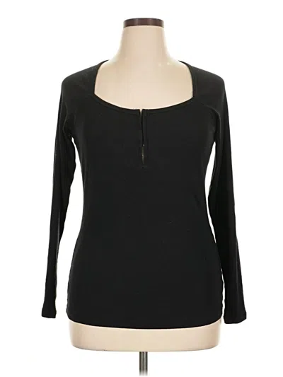 Pre-owned Torrid Long Sleeve T-shirt In Black