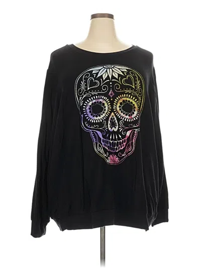 Pre-owned Torrid Long Sleeve T-shirt In Black