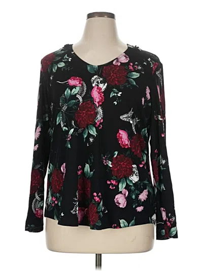 Pre-owned Torrid Long Sleeve T-shirt In Black