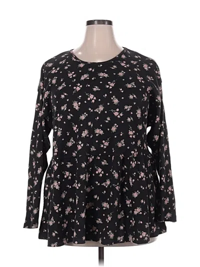 Pre-owned Torrid Long Sleeve T-shirt In Black