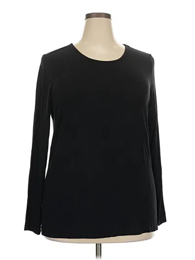 Pre-owned Torrid Long Sleeve T-shirt In Black