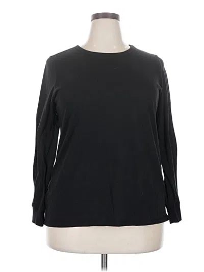 Pre-owned Torrid Long Sleeve T-shirt In Black