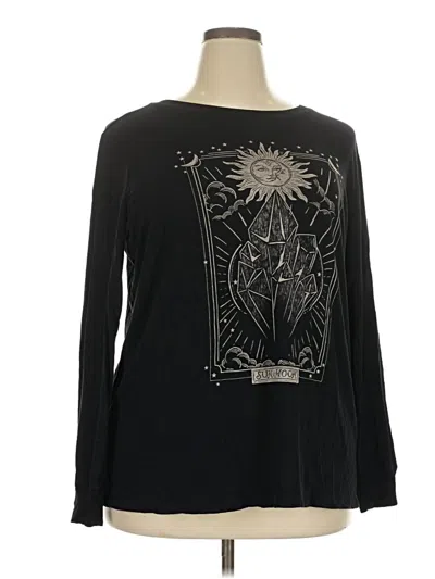Pre-owned Torrid Long Sleeve T-shirt In Black