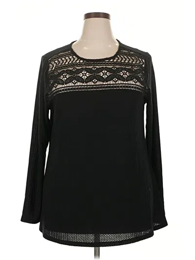 Pre-owned Torrid Long Sleeve T-shirt In Black