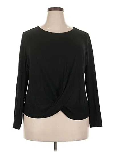 Pre-owned Torrid Long Sleeve T-shirt In Black