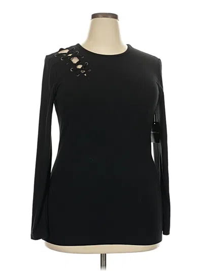 Pre-owned Torrid Long Sleeve T-shirt In Black