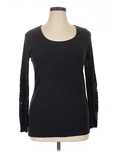 Pre-owned Torrid Long Sleeve T-shirt In Black