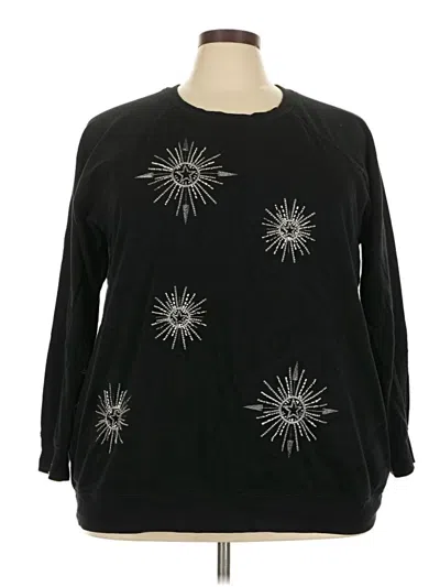 Pre-owned Torrid Long Sleeve T-shirt In Black