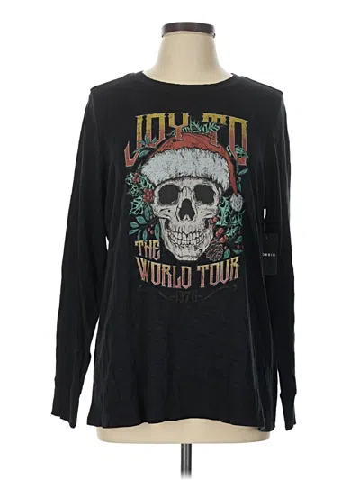 Pre-owned Torrid Long Sleeve T-shirt In Black