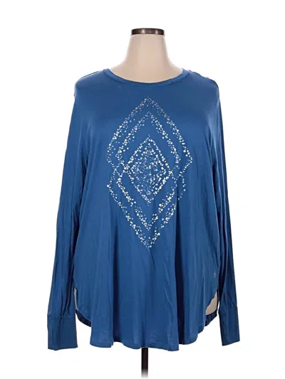 Pre-owned Torrid Long Sleeve T-shirt In Blue