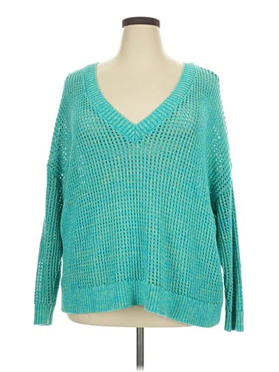 Pre-owned Torrid Long Sleeve T-shirt In Blue