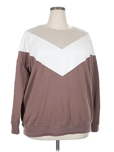 Pre-owned Torrid Long Sleeve T-shirt In Brown