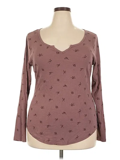 Pre-owned Torrid Long Sleeve T-shirt In Brown