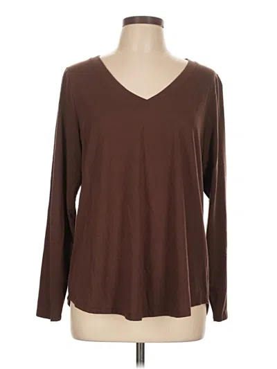 Pre-owned Torrid Long Sleeve T-shirt In Brown