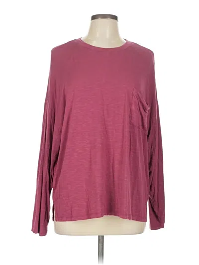 Pre-owned Torrid Long Sleeve T-shirt In Burgundy
