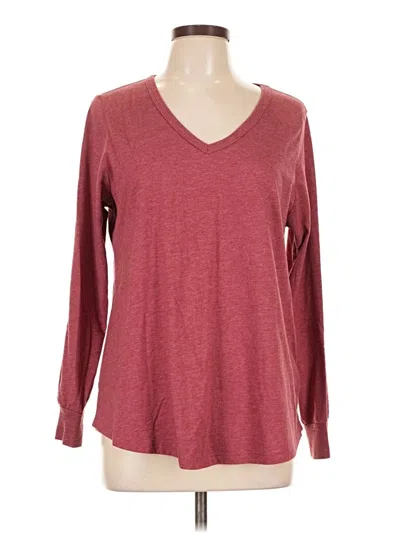 Pre-owned Torrid Long Sleeve T-shirt In Burgundy