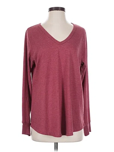 Pre-owned Torrid Long Sleeve T-shirt In Burgundy