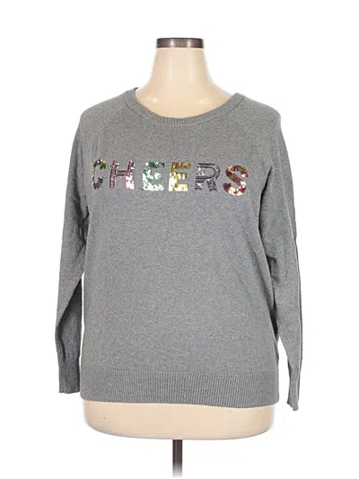Pre-owned Torrid Long Sleeve T-shirt In Gray