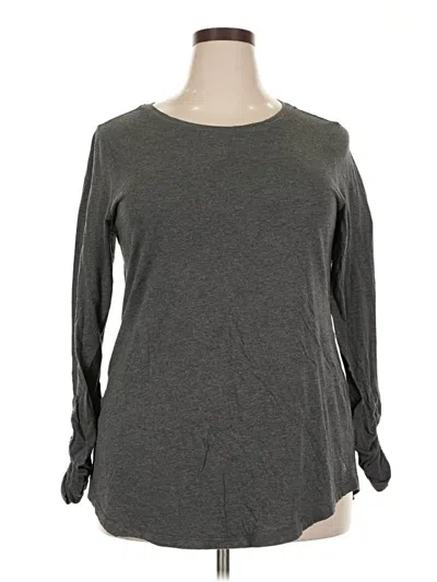 Pre-owned Torrid Long Sleeve T-shirt In Gray