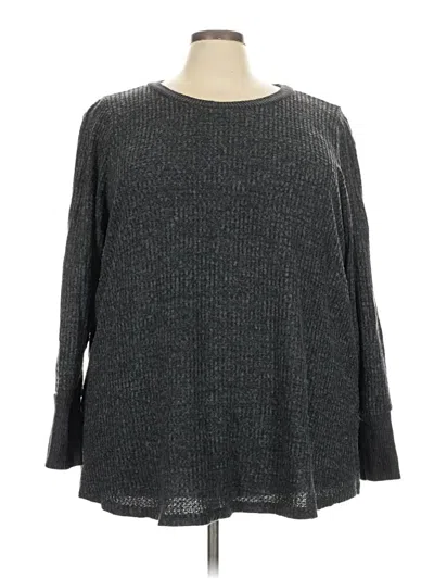 Pre-owned Torrid Long Sleeve T-shirt In Gray