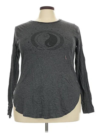 Pre-owned Torrid Long Sleeve T-shirt In Gray