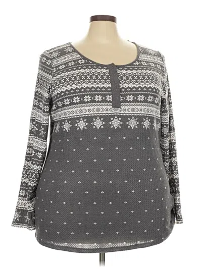Torrid Long Sleeve T-shirt In Gray