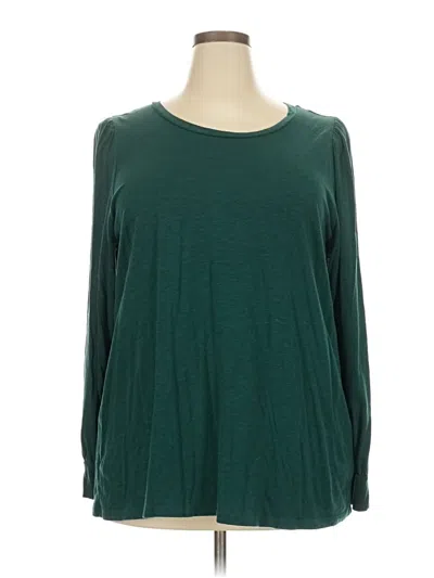 Pre-owned Torrid Long Sleeve T-shirt In Green