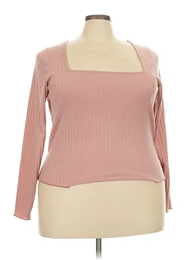 Pre-owned Torrid Long Sleeve T-shirt In Pink