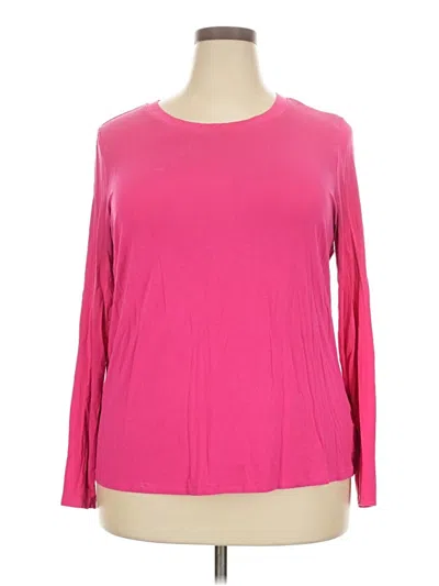 Pre-owned Torrid Long Sleeve T-shirt In Pink