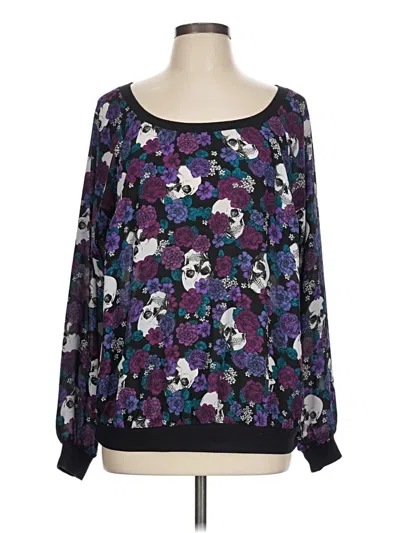 Pre-owned Torrid Long Sleeve T-shirt In Purple