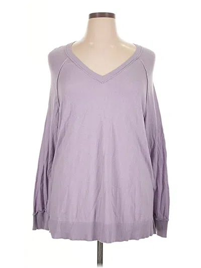 Pre-owned Torrid Long Sleeve T-shirt In Purple