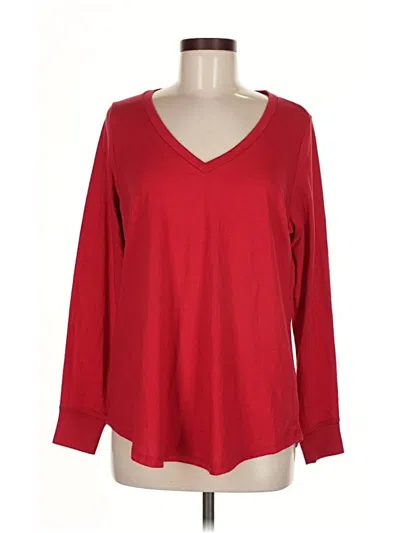 Pre-owned Torrid Long Sleeve T-shirt In Red