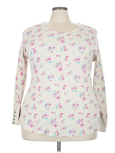 Pre-owned Torrid Long Sleeve T-shirt In White