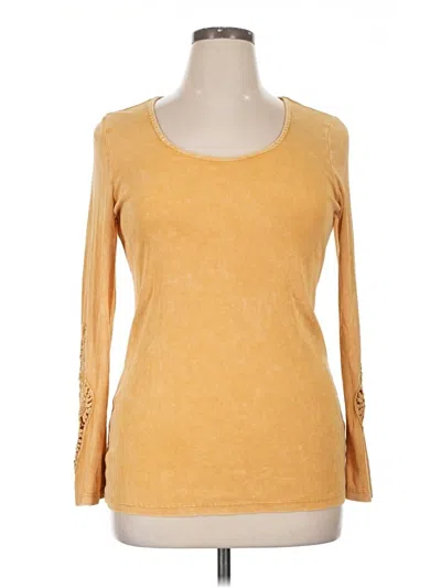 Pre-owned Torrid Long Sleeve T-shirt In Yellow