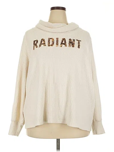 Pre-owned Torrid Long Sleeve Turtleneck In Ivory