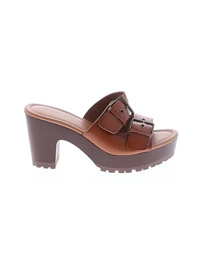 Pre-owned Torrid Mule/clog In Brown