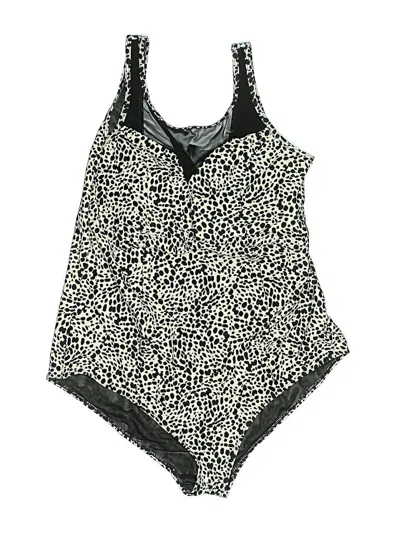 Pre-owned Torrid One Piece Swimsuit In Black