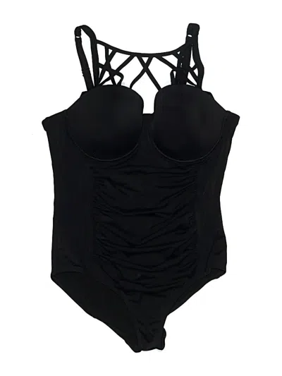 Pre-owned Torrid One Piece Swimsuit In Black