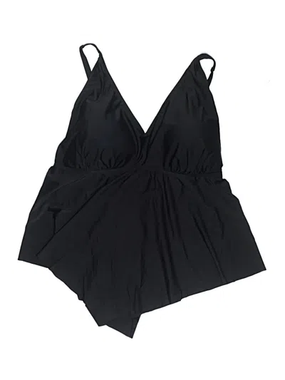 Pre-owned Torrid One Piece Swimsuit In Black