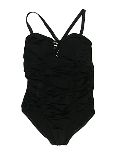 Pre-owned Torrid One Piece Swimsuit In Black