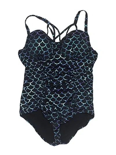 Pre-owned Torrid One Piece Swimsuit In Blue