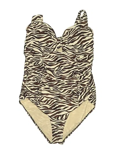 Pre-owned Torrid One Piece Swimsuit In Brown