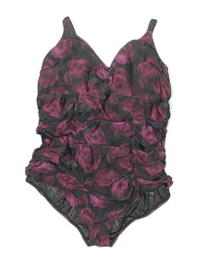 Torrid One Piece Swimsuit In Burgundy