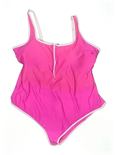Pre-owned Torrid One Piece Swimsuit In Pink