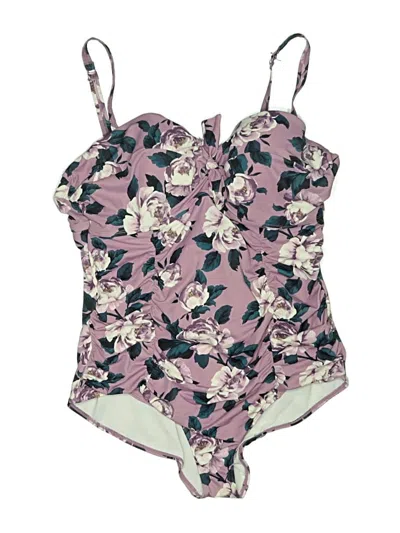 Pre-owned Torrid One Piece Swimsuit In Purple