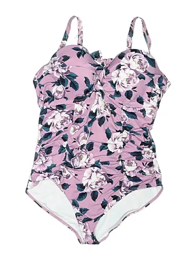 Pre-owned Torrid One Piece Swimsuit In Purple
