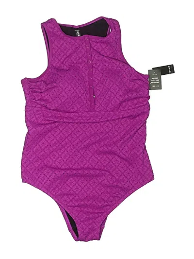 Pre-owned Torrid One Piece Swimsuit In Purple