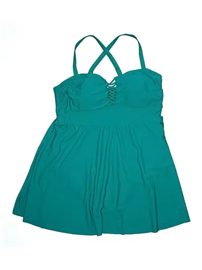 Pre-owned Torrid One Piece Swimsuit In Teal