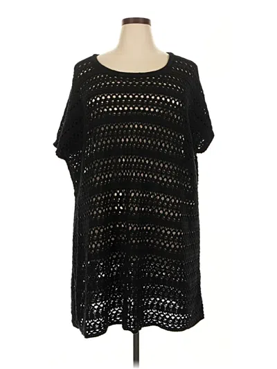 Pre-owned Torrid Poncho In Black